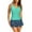 Mint Green, variant on Tankini Swimsuits Two Piece Tummy Control bathing suit for women with Skirt V Neck Swim Dress Ruched Swimwear