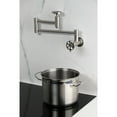 thumbnail image 2 of Kingston Brass KS8108RX Belknap Wall Mount Pot Filler Faucet, Brushed Nickel, 2 of 7