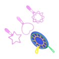thumbnail image 1 of bedienty Bubble Wands Large Bulk Set Features Multiple Sizes Kids Toddlers Outdoor Summer Play, 1 of 6