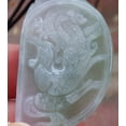 thumbnail image 4 of Pair Certified Green Burma Natural A Jade jadeite Pendant Dragon Phoenix Necklace 653140 TN, 4 of 10