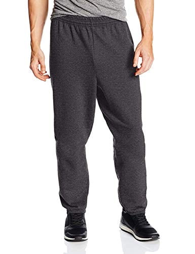 Hanes ComfortBlend EcoSmart Men`s Sweatpants - Best-Seller, P650, XL (Pack of 2) 2 Charcoal Heather