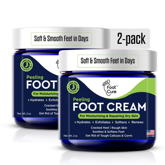 Tea Tree Oil Foot Cream - Moisturizing Athletes Foot Care For Dry Cracked Feet Cream - Heel & Callus Removal, Toenail Treatment, Itchiness Relief - Made in USA Foot Crea