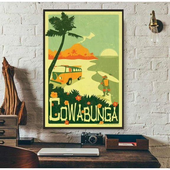 Poster Tmnt Beach Teenage Mutant Ninja Turtles Wall Art, Unframed Prints For Home Or Office, Perfect Gift For Everyone, 8x12