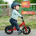 thumbnail image 6 of Yvagay Toddler Balance Bike 2 Year Old, 12Inch Kids Bike Toy for 18 Months to 5 Years Old, Tool-Free Adjustment Seat and Handlebar, Birthday Gifts for 2-3 Boys Girls, No Pedal, 6 of 10