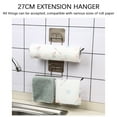 thumbnail image 6 of kchsji Stainless Steel Paper Towel Holder Wall Mounted No Drilling Adhesive Kitchen Rack Lazy Rag Hook Space Saving Roll Paper Storage Rack for Bathroom Travel Trailer RV, 6 of 9
