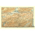 thumbnail image 2 of Baedeker 14x11 Gold Ornate Wood Framed with Double Matting Museum Art Print Titled - Wetterstein Mountains Germany - Baedeker 1914, 2 of 4