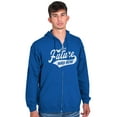 thumbnail image 5 of The Future Was Now Motivational Quote Unisex Fleece Graphic Zip Up Hoodie Brisco Brands 4X, 5 of 6