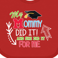 thumbnail image 4 of Inktastic My Mommy Did It and She Did It for Me with Graduation Cap Boys Baby Bib, 4 of 4