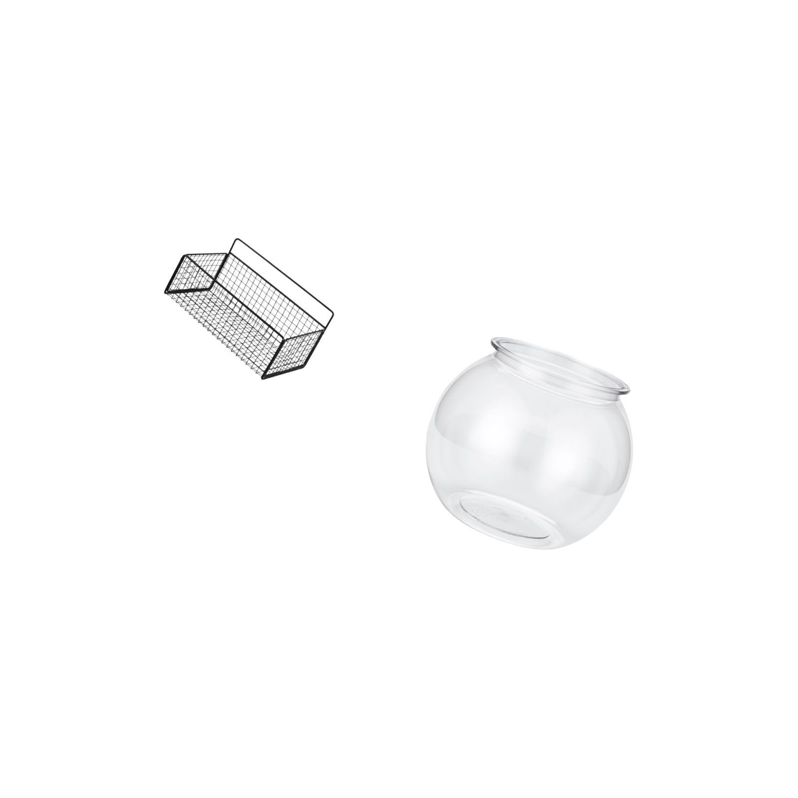 Dualoai Crystal Aquatic Habitat Display for Bedroom and Living Room Desktop Home Decor DIY Clear Fish Bowl Vase Ornament Small Transparent Tank