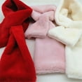 thumbnail image 2 of Women Scarf Creative Cross Solid Color Faux Fur Scarf Collar Scarf Neck Warmer, 2 of 5
