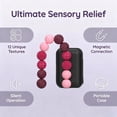 thumbnail image 4 of 12 Pack Magnetic Silicone Stress Relief Fidget Balls, Silent Desk Sensory Toys for Adults & Teens Office Classroom Use, Pink, 4 of 10