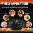 thumbnail image 4 of Small Dutch Oven Pot with Lid, Pre-seasoned Cast Iron  Pumpkin Cookware for Baking & Cooking, 4 of 5