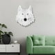 thumbnail image 4 of Escultura de cabeza de animal montada en la pared - estatua de busto de lobo/leopardo/oso, decoración de arte de resina para salón, dormitorio, oficina, bar, 4 of 5
