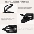 thumbnail image 5 of 8 Pcs French Flat Hair Clips for Women Matte Claw Clips for Thick & Thin Hair No-Slip Hair Claw Strong Hold Styling Barrettes Accessories, 5 of 7