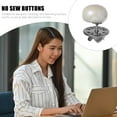 thumbnail image 4 of VERDANVERSE 20Pcs Pant Buttons No Sew Metal Round Assorted Color Clasp Equipped for Weddings, 4 of 4