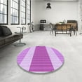 thumbnail image 4 of Ahgly Company Machine Washable Indoor Rectangle Transitional Blossom Pink Area Rugs, 7' x 9', 4 of 7