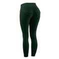 thumbnail image 5 of WTXUE Yoga Pants Women, Leggings With Resistance Bands Built In Sports Waist Yoga Stretch With Pockets Ladies Pants Fitness Sexy, Full-Length, Green, 5 of 6