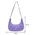thumbnail image 3 of Bolsa Crescent Underarm Bag de hombro informal con cadena exquisita para viajes (púrpura) Ndcxsfigh Para Estrenar, 3 of 9