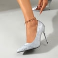 thumbnail image 6 of Win s Way Women's Pointed Toe Stiletto Heels Slenderizing Versatile Pumps High Heels Party Work Evening, 6 of 9
