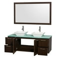 thumbnail image 3 of Wyndham WCR410060ESWHGS3M1DBAmare 60" Double Sink Vanity Set in Espresso, 3 of 3