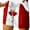 Red, variant on Women's High Waisted Baggy Shorts Summer Canada Day Print Tie Waist Elastic Band Casual Beach Vacation Trendy 2025 with Pockets S-2XL