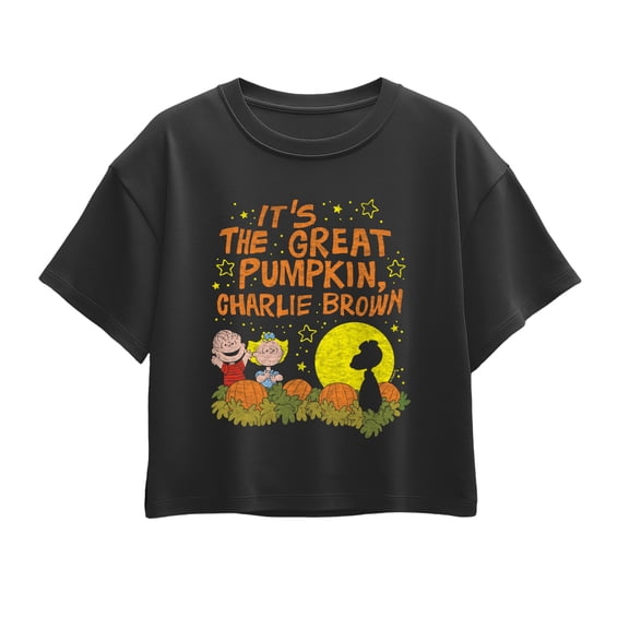 Peanuts - It's The Great Pumpkin Charlie Brown - Youth Girl's Boxy T-Shirt