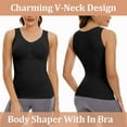 thumbnail image 5 of MANIFIQUE Shapewear Camisole with Built-in Pad Bra for Women Tummy Control Seamless Compression Tank Tops, 5 of 7