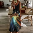 thumbnail image 2 of Galaxy Star Outer Space Sleeveless Dress Women's Luxury Party Dress Birthday Dresses for Women, 2 of 6
