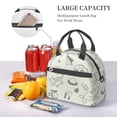 thumbnail image 7 of DouZhe Lunch Bags for Women and Men, Funny Car Doodles Prints Reusable Portable Insulated Cooler Waterproof Lunch Tote Bag for Travel Work School Picnic, 7 of 7