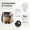 thumbnail image 6 of Lsque Cat In Sun Hat Printed Women's Running Shorts with Liner Pockets,Elastic Quick Dry Workout Athletic Gym Yoga Shorts,Womens High Waist Shorts-Large, 6 of 9