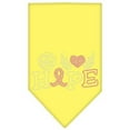 thumbnail image 3 of Pet and Dog Bandana Rhinestone, "Peace Love Hope Breast Cancer", 3 of 10