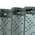 thumbnail image 3 of Poppy Flower Sheer Elm Green Grommet 52x84 Curtain Panel Set by Blue Nile Mills, 3 of 4