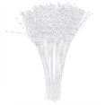 thumbnail image 1 of Lot de 100 bâtons de perles en ABS, accessoires de décoration portables pour fête de mariage, blanc, 1 of 4