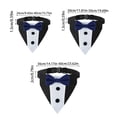 thumbnail image 3 of Dog Collar with Bow Tie Tuxedo Style Bandana for Small Medium Large Dogs Quick Release Collar for Dogs Wedding Outfit Birthday Party Attire Black and Red Adjustable Dog Bandana, 1, 3 of 6