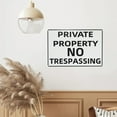 thumbnail image 6 of Metal Sign Private Property No Trespassing Tin Sign Warning Metal Sign Vintage Sign Wall Decor for Home Farm Bar Coffee Shop Club Decoration 8x12 Inch, 6 of 7