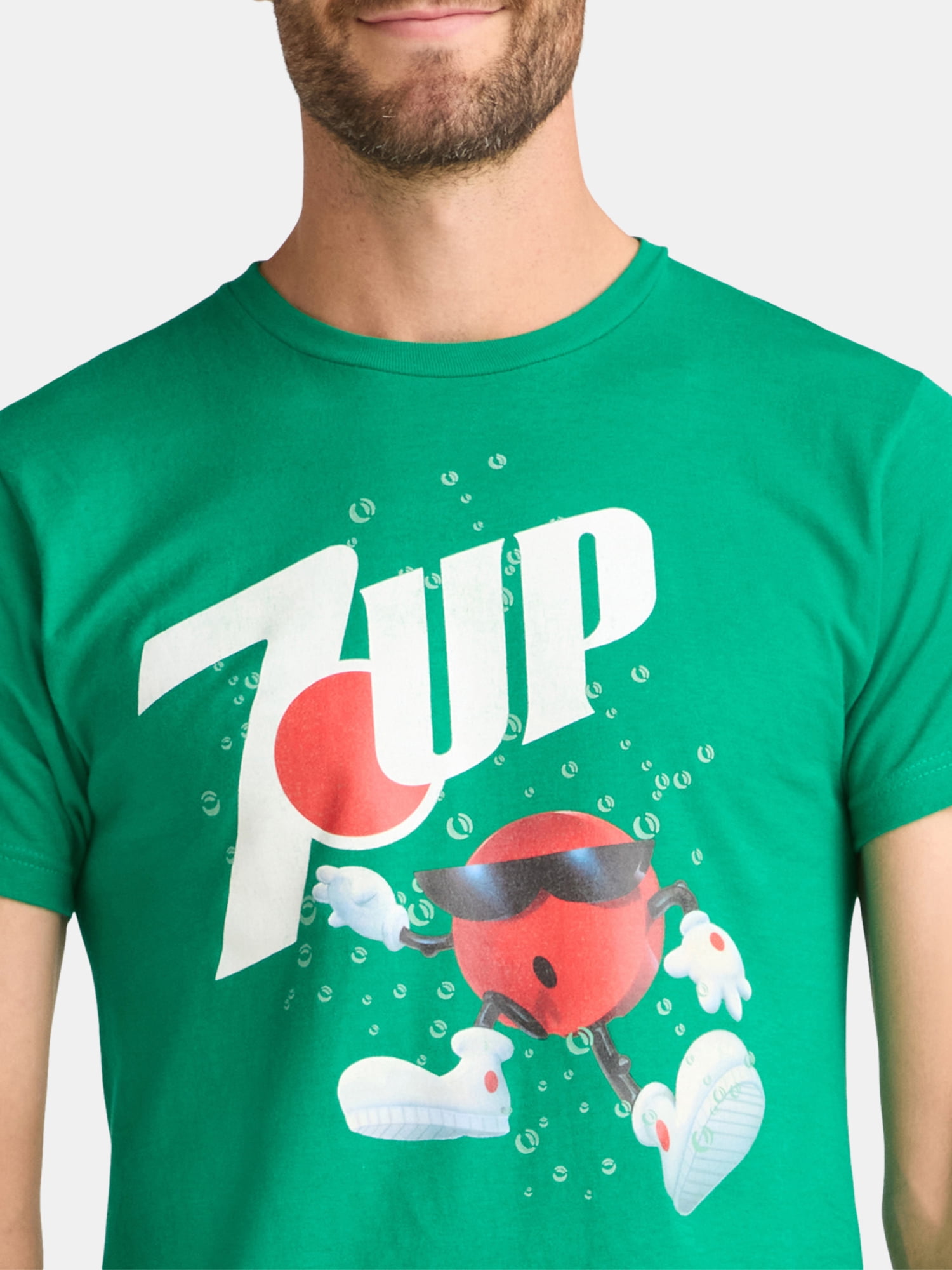 7UP Men's Graphic Tee with Short Sleeves, Sizes S-3XL