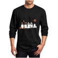 thumbnail image 2 of Mineart Men's Long Sleeve Crew Neck Shirts Tops Featuring Halloween Print for Costume Events and Casual Daily Wear, 2 of 5