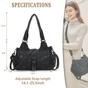 Angel Kiss Hobo Bags for Women Vegan Leather Shoulder Purses and Crossbody Ladies Tote Bags Purse