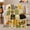 Sunflower Patches, variant on Sunflower Honeybee Patchwork Farmhouse, Rustic Botanical Portrait, Warm Flannel Blanket for Ranch House and Living Room, Garden Lovers Housewarming Gift, Rustic Home Decor