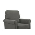 DaVinci Maya Swivel Glider and Ottoman in Dark Grey