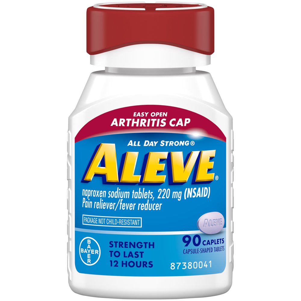 Aleve Pain Relief Naproxen Sodium Caplets with Easy Open Arthritis Cap