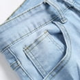 thumbnail image 6 of Turilly Men's Shorts Clearance Denim Shorts With Micro Elastic Fit Button Zipper Pockets For Casual Pants Shorts, 6 of 8