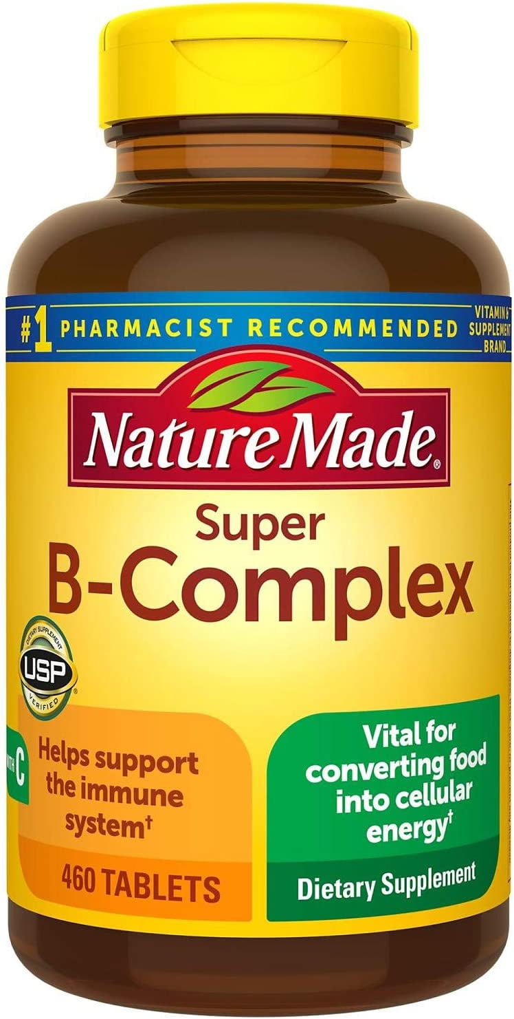 Nature Made Super B Complex + Vitamin C Tablets - Walmart.com