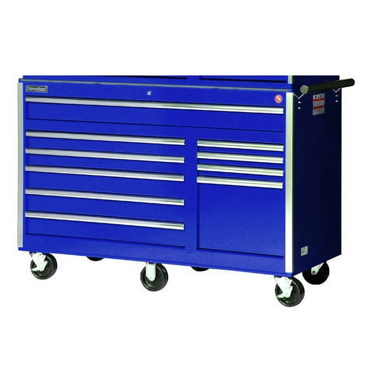 56 in. 10-Drawer Rolling Cabinet Tool Chest in Blue 56 in. 10-Drawer Rolling Cabinet Tool Chest in Blue