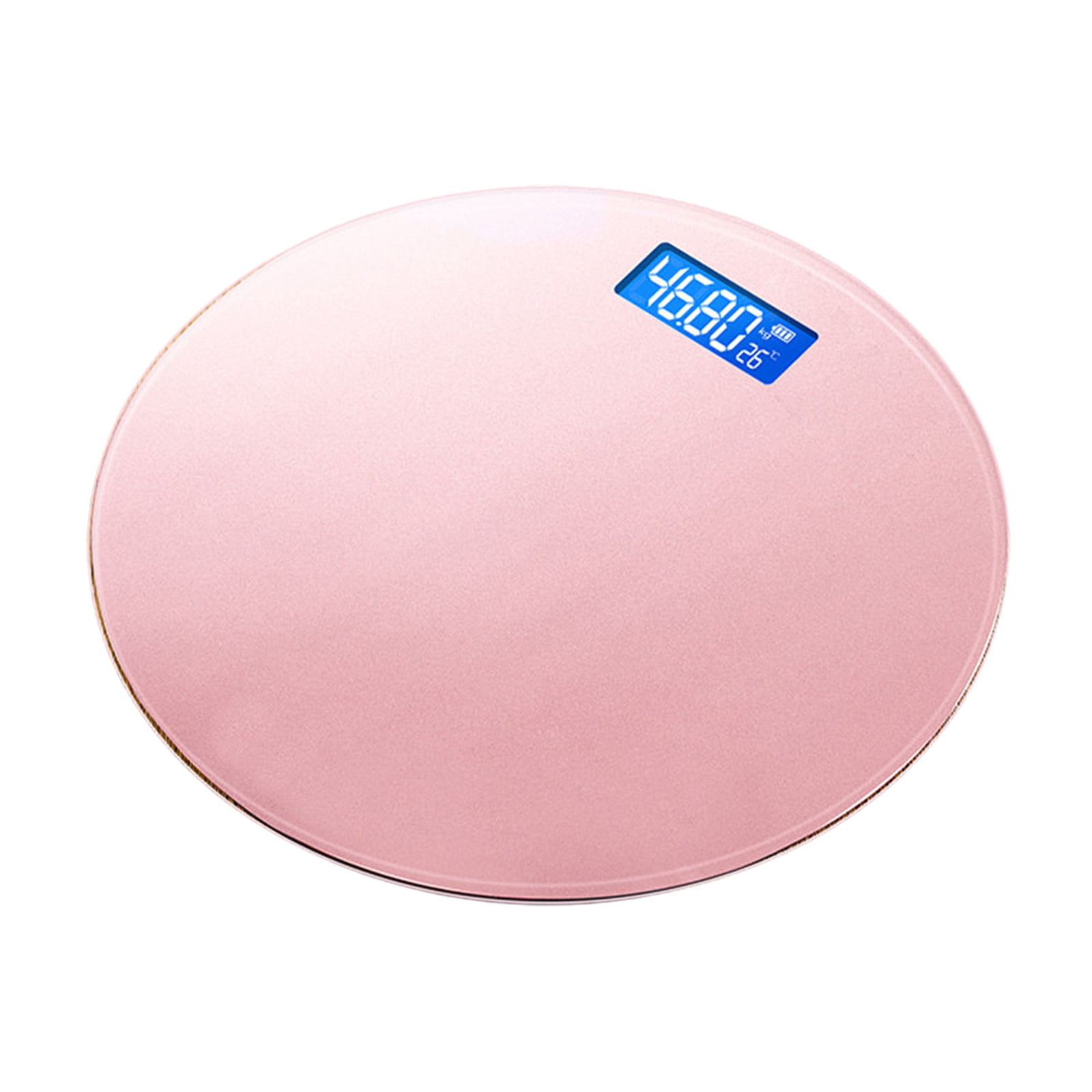 Digital Weighing Scale with Glass Pane, USB Charging, Temperature Measurement, Supports Up to 397 lbs, 11"W