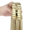 thumbnail image 6 of AynnQueen Ponytail Extension Claw Clip in Pony Tails Hair Extensions Synthetic Wavy Straight Secret Ponytail Hairpiece 18/21 Inch, 6 of 6