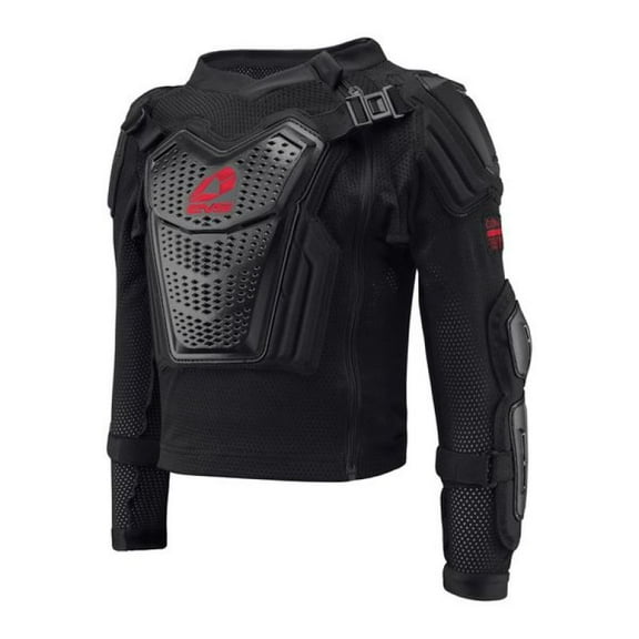 Evs Cs20-Bkr-Yl Ballistic Jersey Comp Suit Black/Red Youth Lg