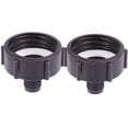 thumbnail image 4 of EeaseMX Adaptador de plástico de 2 piezas para manguera IBC, rosca gruesa, 20 mm, 3/4 pulgadas, para tanques de agua, barriles de una tonelada, conexión rápida (negro), 4 of 8