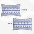 thumbnail image 2 of Fuzoiu Abstract Gondola Snowflake Print Fuzzy Pillowcases, Super Soft Pillow Case Cover with Zipper for Bedroom, Sofa, Couch,Cozy Pillow Shams for All Seasons-14"x20", 2 of 6