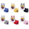 thumbnail image 2 of Verano T-shirts Filles Garçons Graphique Pur Coton Dessin Animé Vêtements Sans Manches, 2 of 6